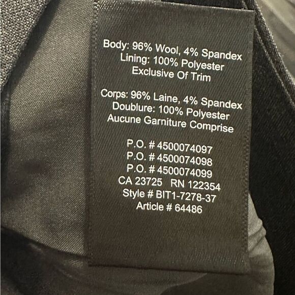 BABATON Aritzia Jupe Fletcher Wool Blend Pencil Skirt Sz 2 Gray - Picture 6 of 6